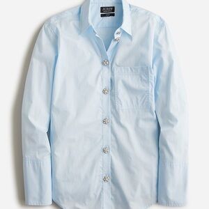 NWOT J. Crew Garçon classic shirt with jewel buttons